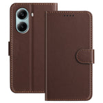 For Xiaomi Redmi Turbo 4 Pro 5G Leather Case Wallet Stand Solid Color Anti Drop Phone Cover