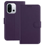 For OnePlus 13T 5G Leather Case Wallet Stand Solid Color Anti Drop Phone Cover