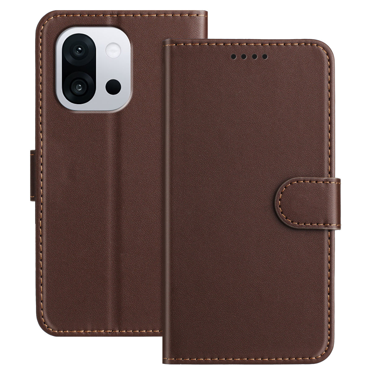 For OnePlus 13T 5G Leather Case Wallet Stand Solid Color Anti Drop Phone Cover