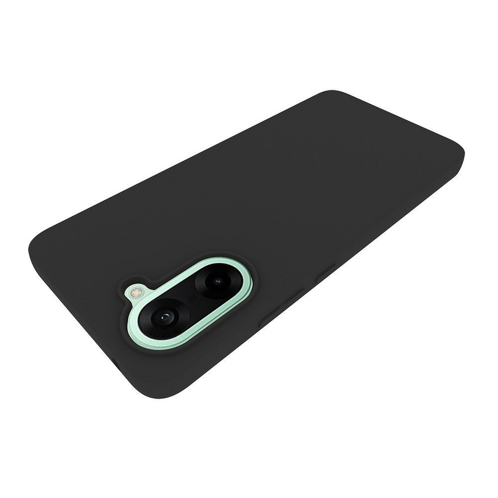For OnePlus Nord CE3 5G / Ace 2V Case Soft Matte Back TPU Black Phone Cover (Large Cutout)
