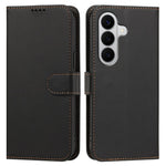 Samsung Galaxy A18 4G / A18 5G / A17 4G / A17 5G / A26 5G / F17 5G / M17 5G Läderfodral Plånboksfodral Enfärgat Fallskyddande mobilskal