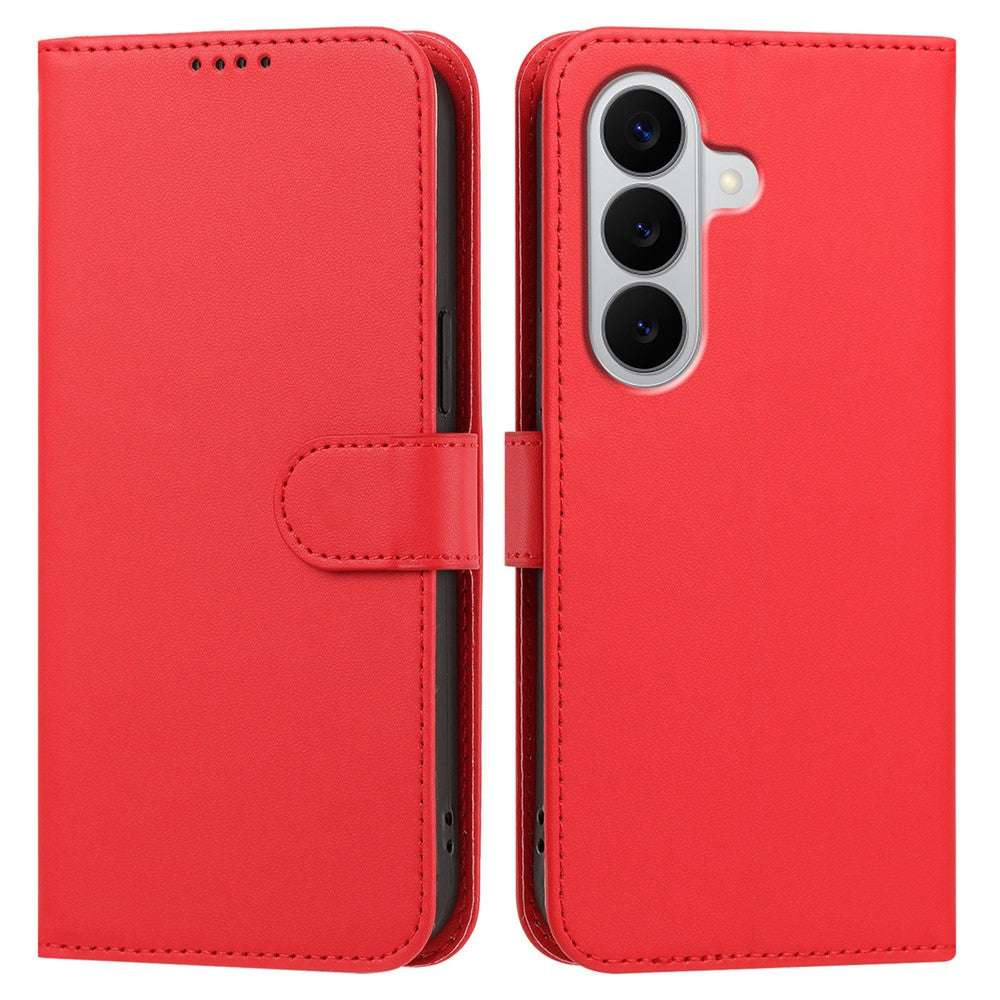 Samsung Galaxy A18 4G / A18 5G / A17 4G / A17 5G / A26 5G / F17 5G / M17 5G Läderfodral Plånboksfodral Enfärgat Fallskyddande mobilskal