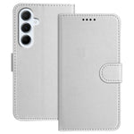 For Samsung Galaxy A17 Leather Case Wallet Stand Solid Color Anti Drop Phone Cover