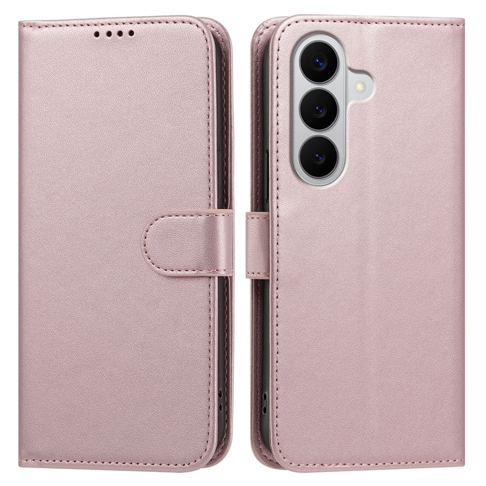 Samsung Galaxy A18 4G / A18 5G / A17 4G / A17 5G / A26 5G / F17 5G / M17 5G Läderfodral Plånboksfodral Enfärgat Fallskyddande mobilskal