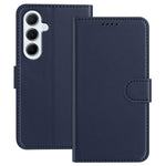 For Samsung Galaxy A17 Leather Case Wallet Stand Solid Color Anti Drop Phone Cover