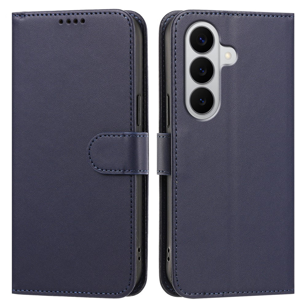Samsung Galaxy A18 4G / A18 5G / A17 4G / A17 5G / A26 5G / F17 5G / M17 5G Läderfodral Plånboksfodral Enfärgat Fallskyddande mobilskal