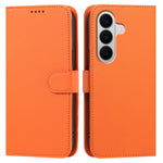 For Samsung Galaxy A17 Leather Case Wallet Stand Solid Color Anti Drop Phone Cover