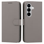For Samsung Galaxy A17 Leather Case Wallet Stand Solid Color Anti Drop Phone Cover