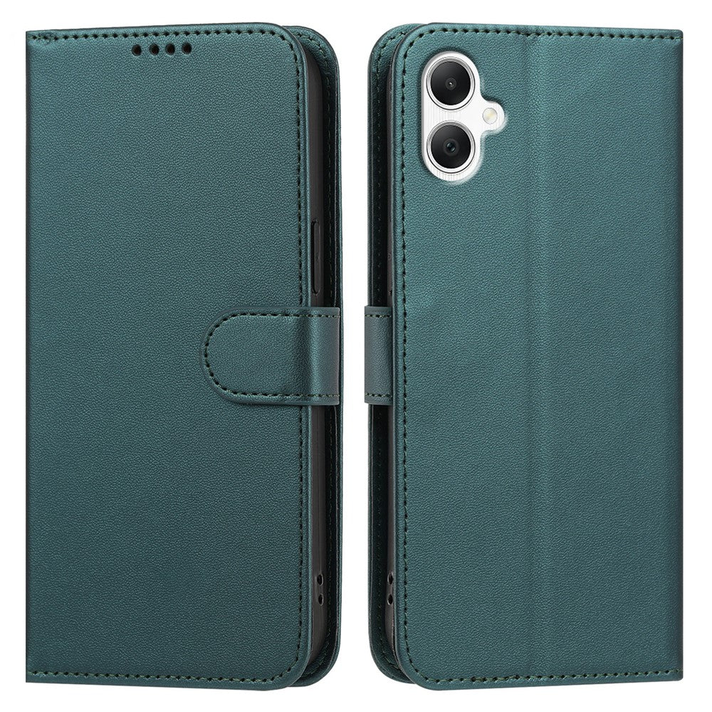 For Samsung Galaxy A08 5G / A08 4G / A07 4G / A06 4G / A06 5G Leather Case Wallet Stand Solid Color Anti Drop Phone Cover