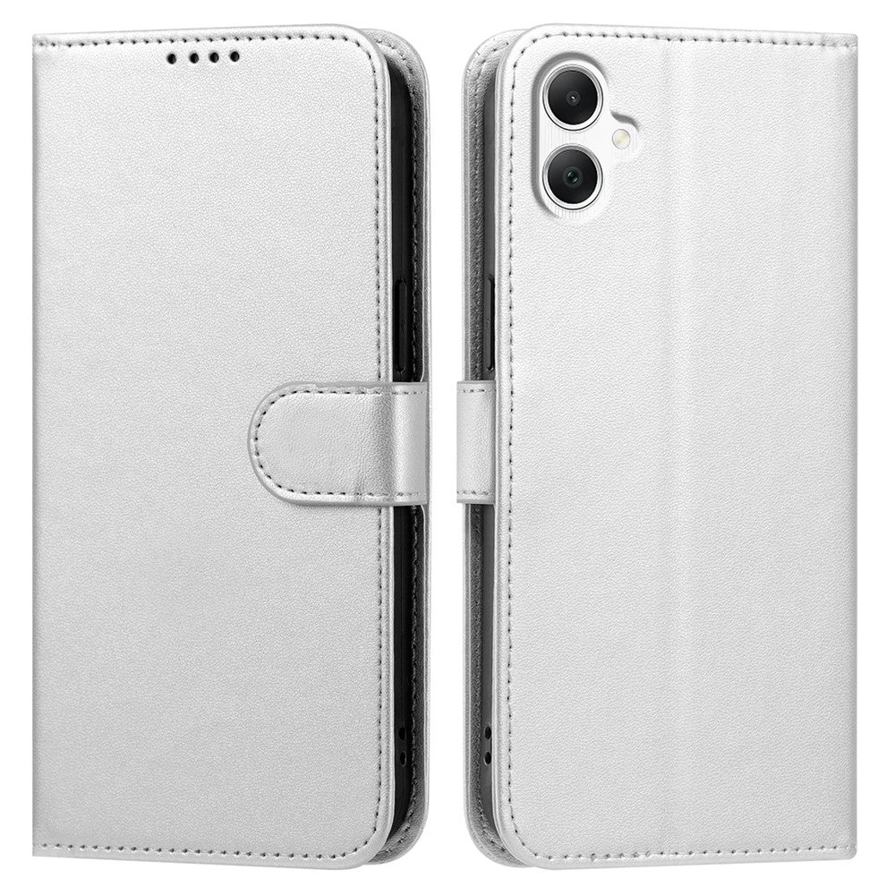 For Samsung Galaxy A08 5G / A08 4G / A07 4G / A06 4G / A06 5G Leather Case Wallet Stand Solid Color Anti Drop Phone Cover