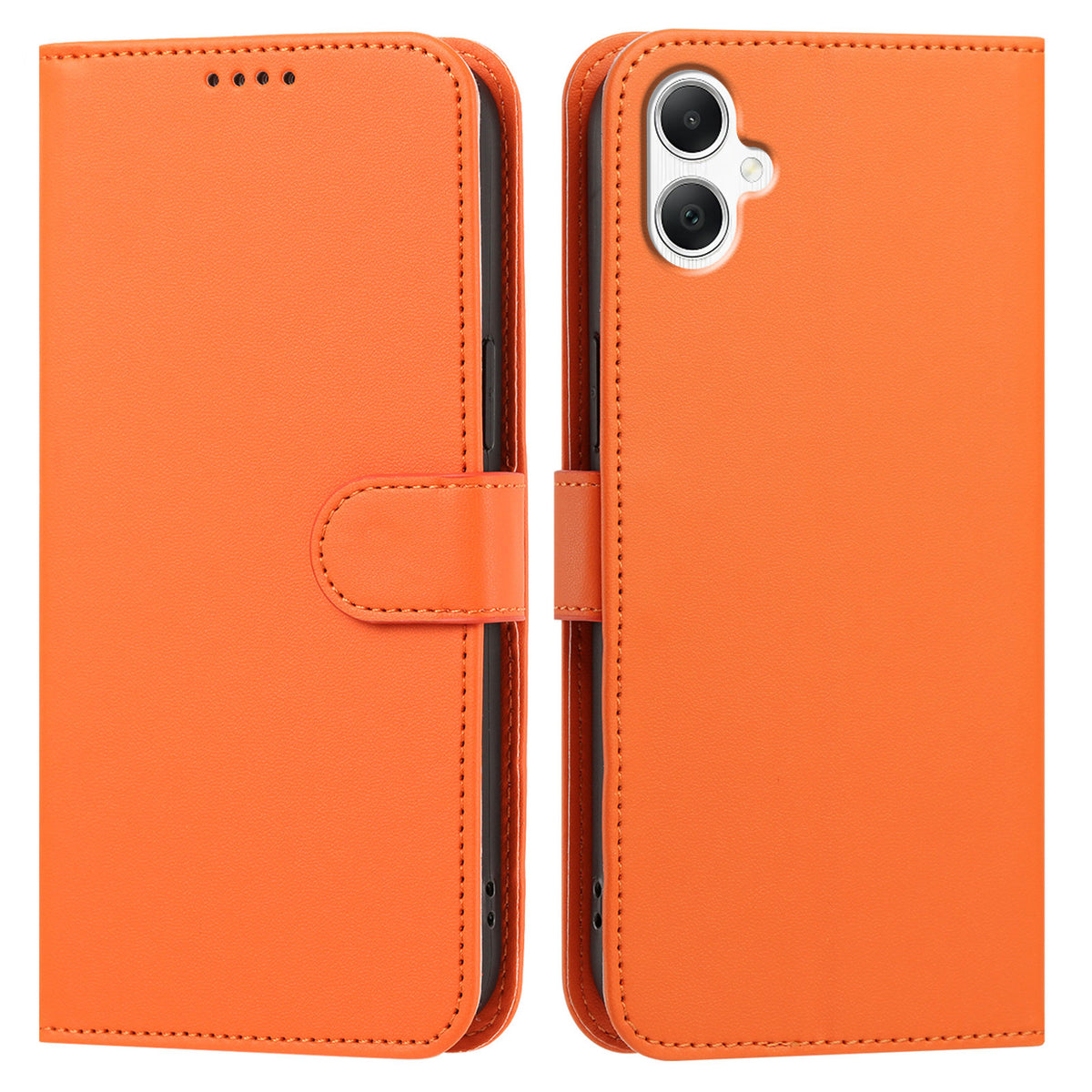 For Samsung Galaxy A08 5G / A08 4G / A07 4G / A06 4G / A06 5G Leather Case Wallet Stand Solid Color Anti Drop Phone Cover