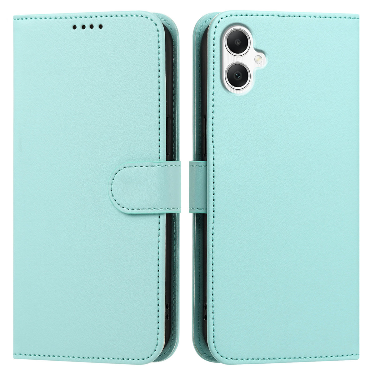 For Samsung Galaxy A08 5G / A08 4G / A07 4G / A06 4G / A06 5G Leather Case Wallet Stand Solid Color Anti Drop Phone Cover