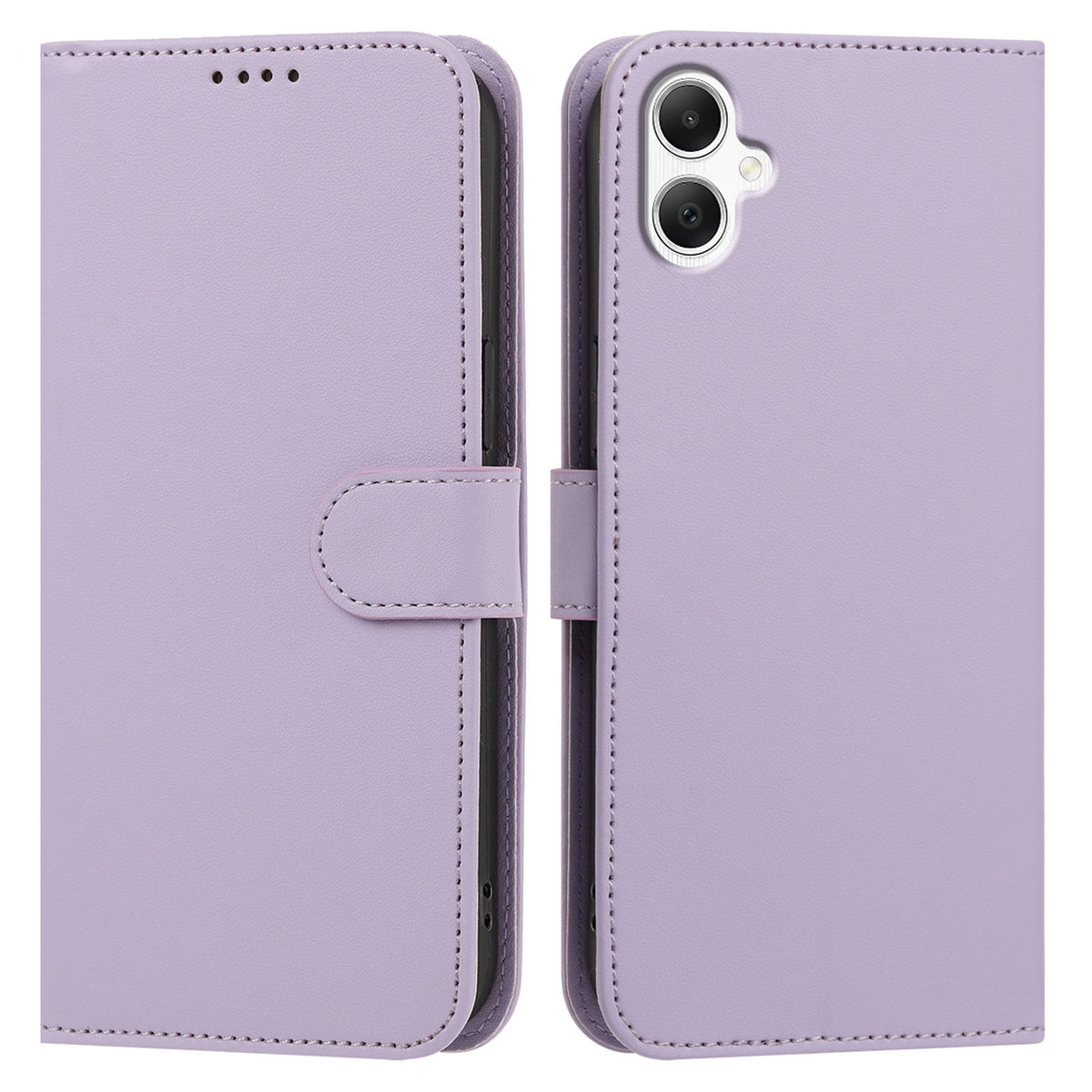 For Samsung Galaxy A08 5G / A08 4G / A07 4G / A06 4G / A06 5G Leather Case Wallet Stand Solid Color Anti Drop Phone Cover