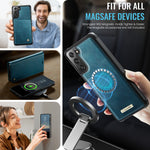 CASEME Til Samsung Galaxy S21 FE 5G Cover C49 Magnetisk Cover RFID Blokerende Aftagelig Pung Læder Telefoncover