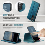 CASEME Til Samsung Galaxy S21 FE 5G Cover C49 Magnetisk Cover RFID Blokerende Aftagelig Pung Læder Telefoncover
