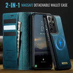 CASEME For Samsung Galaxy S21 Ultra 5G Case  C49 Magnetic Case RFID Blocking Detachable Wallet Leather Phone Cover