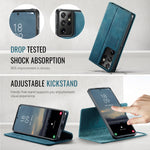 CASEME For Samsung Galaxy S21 Ultra 5G Case  C49 Magnetic Case RFID Blocking Detachable Wallet Leather Phone Cover