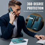 CASEME For Samsung Galaxy S21 Ultra 5G Case C49 Magnetic Case RFID Blocking Detachable Wallet Leather Phone Cover