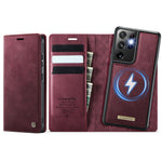 CASEME For Samsung Galaxy S21 Ultra 5G Case C49 Magnetic Case RFID Blocking Detachable Wallet Leather Phone Cover