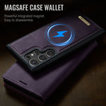 CASEME For Samsung Galaxy S24 Ultra Case  C49 Magnetic Case RFID Blocking Detachable Wallet Leather Phone Cover