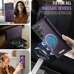 CASEME For Samsung Galaxy S24 Ultra Case  C49 Magnetic Case RFID Blocking Detachable Wallet Leather Phone Cover