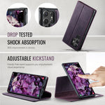 CASEME For Samsung Galaxy S24 Ultra Case  C49 Magnetic Case RFID Blocking Detachable Wallet Leather Phone Cover