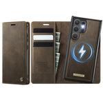 CASEME For Samsung Galaxy S24 Ultra Case  C49 Magnetic Case RFID Blocking Detachable Wallet Leather Phone Cover
