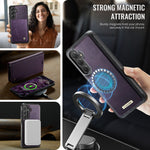 CASEME For Samsung Galaxy S25+ / Galaxy S24+ Case C49 Magnetic Case RFID Blocking Detachable Wallet Leather Phone Cover
