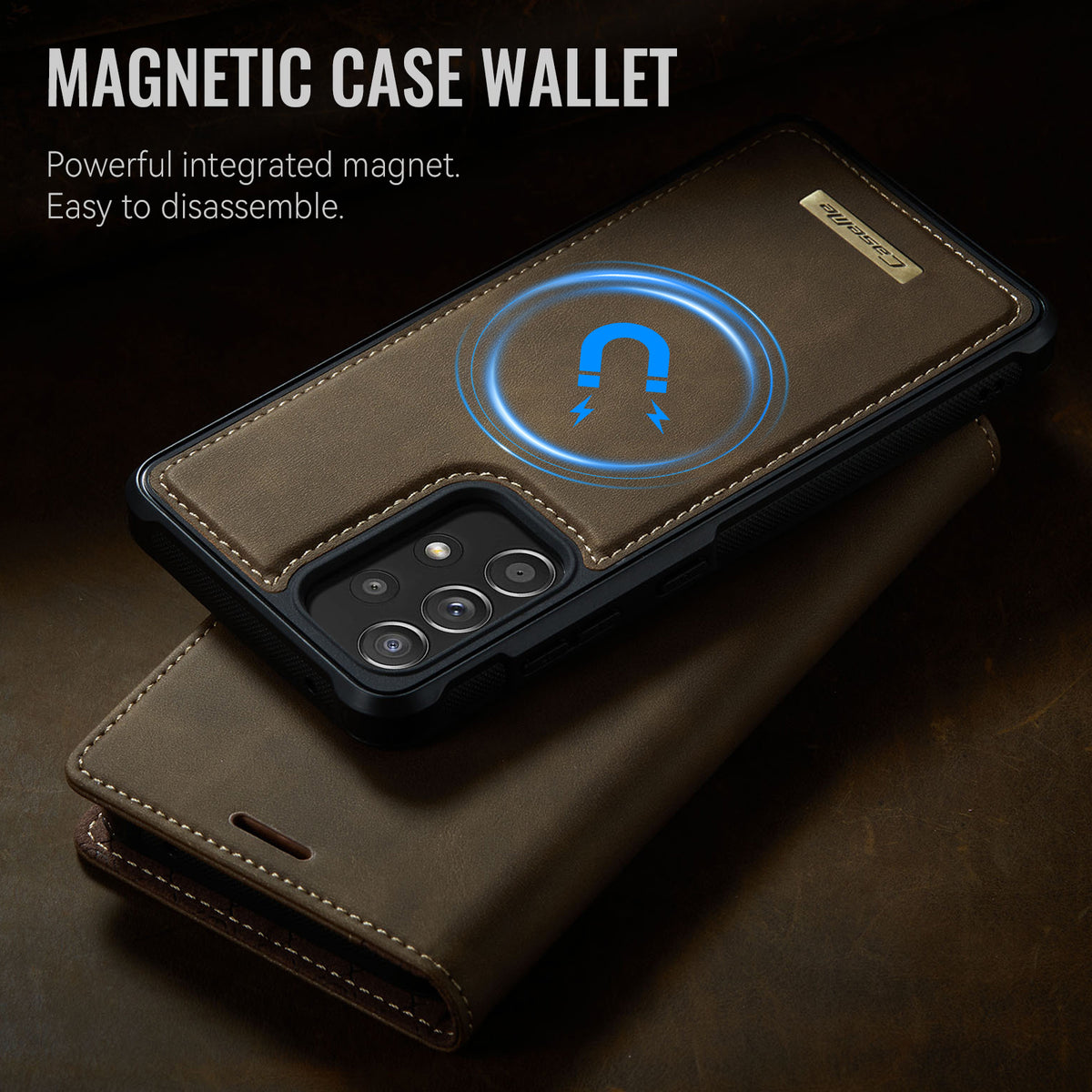 CASEME For Samsung Galaxy A52s 5G / Galaxy A52 5G Magnetic Case  C49 RFID Blocking Detachable Wallet Leather Phone Cover