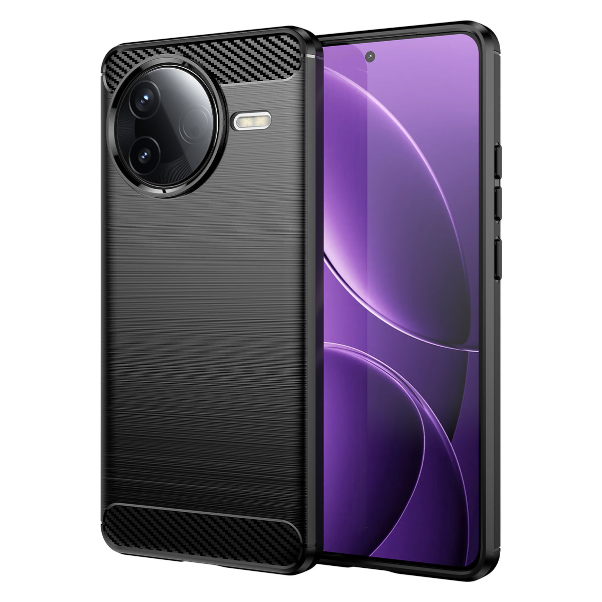 WANLONFENG For Xiaomi Redmi K80 5G / Xiaomi Poco F7 Pro 5G Case with Tempered Glass  LS Series Brushed Texture TPU Phone Cover