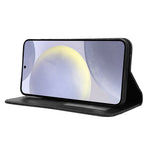 For Samsung Galaxy S25 FE Leather Case Wallet Stand Retro Texture Phone Cover