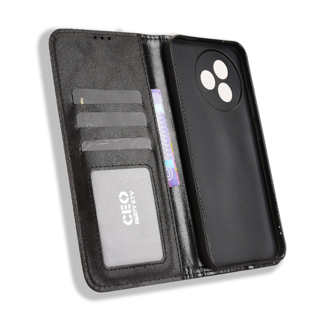 For Xiaomi Redmi K80 Ultra 5G Leather Case Wallet Stand Retro Texture Phone Cover