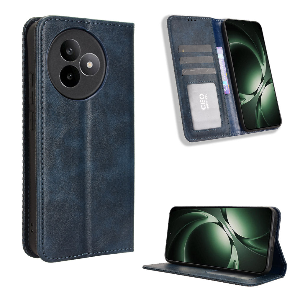 For Xiaomi Redmi K80 Ultra 5G Leather Case Wallet Stand Retro Texture Phone Cover