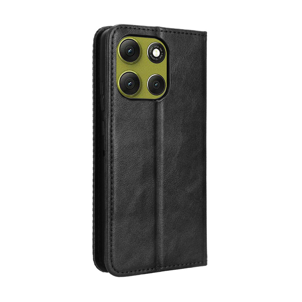 Til Motorola Moto G86 5G lædercover pung stander retro tekstur telefoncover