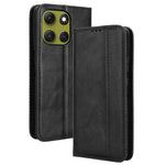 Til Motorola Moto G86 Power 5G læderetui, pungstativ, retro tekstur telefoncover