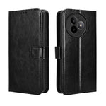 For Xiaomi Redmi K80 Ultra 5G PU Leather Case with Strap Crazy Horse Texture Phone Wallet Cover