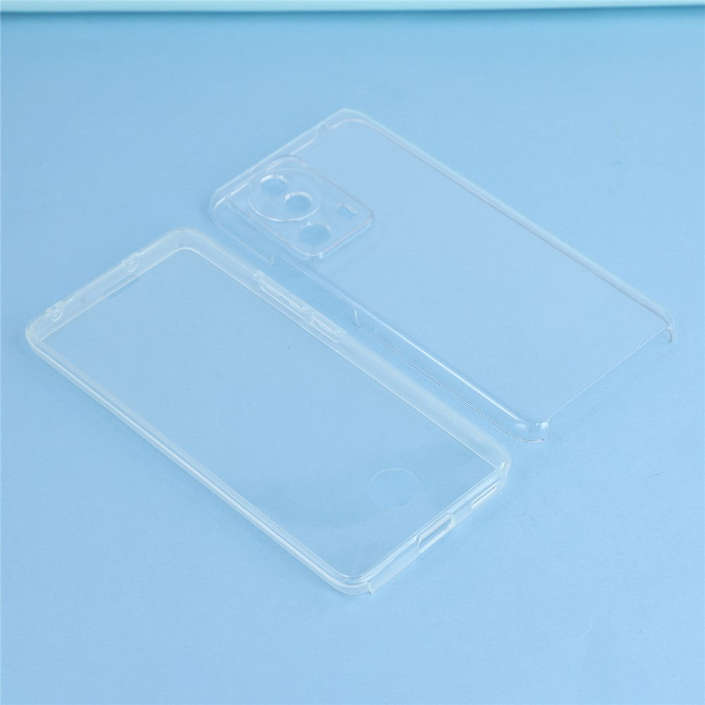 For Xiaomi 13 Lite / Civi 2 5G Case TPU Frame Clear Acrylic Back Phone Cover with PET Film