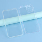 For iPhone 11 Pro Max Case TPU Frame Clear Acrylic Back Phone Cover with PET Film