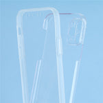 For iPhone 11 Pro Max Case TPU Frame Clear Acrylic Back Phone Cover with PET Film