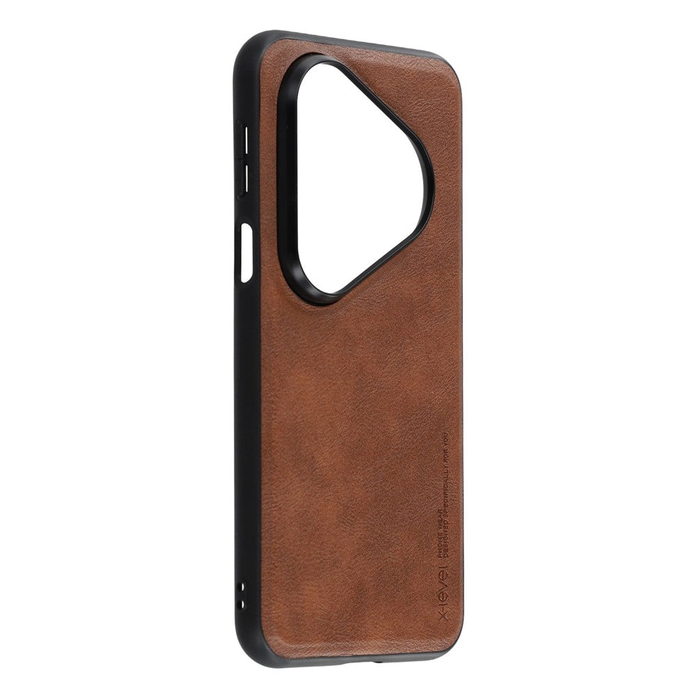 X-LEVEL Bojue-3 Series For Huawei Pura 80 Pro / 80 Pro+ Case Leather Coated PC+TPU Phone Back Cover