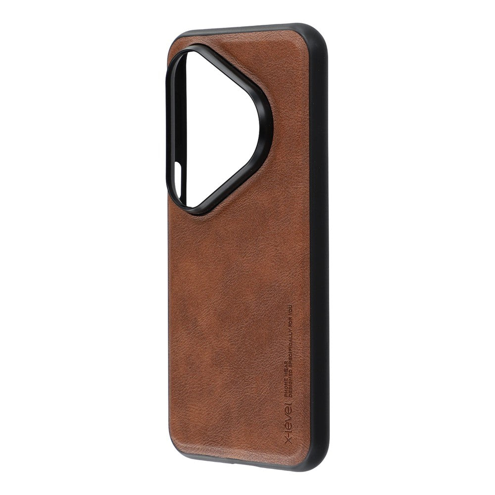 X-LEVEL Bojue-3 Series For Huawei Pura 80 Pro / 80 Pro+ Case Leather Coated PC+TPU Phone Back Cover