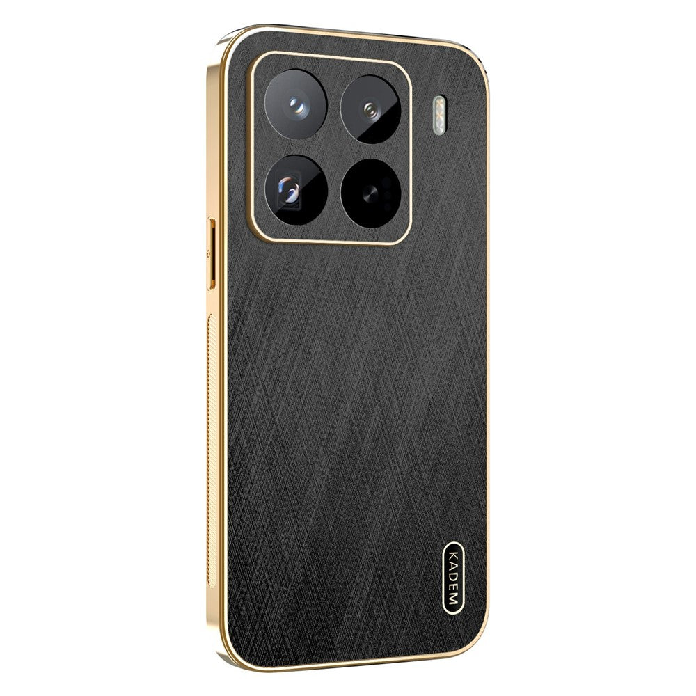 KADEM For Xiaomi 15S Pro Case Electroplating Silk Texture PU + TPU Phone Back Cover
