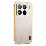 KADEM For Xiaomi 15S Pro Case Electroplating Silk Texture PU + TPU Phone Back Cover