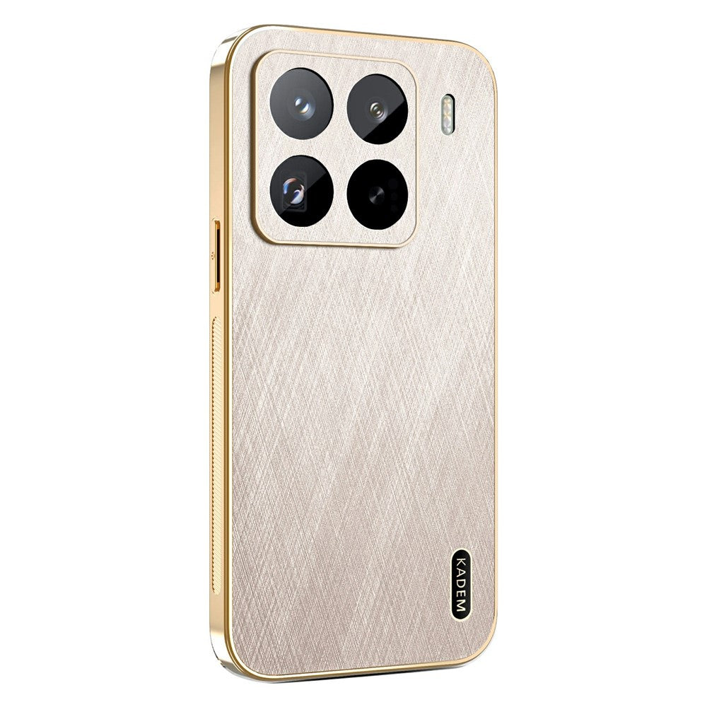 KADEM For Xiaomi 15S Pro Case Electroplating Silk Texture PU + TPU Phone Back Cover