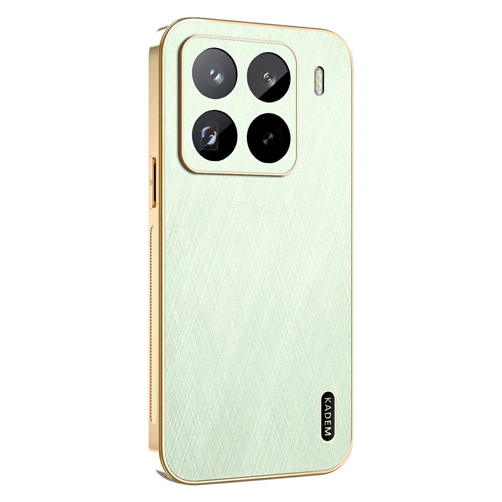 KADEM För Xiaomi 15S Pro Skal Galvaniserad Silkestextur PU + TPU mobil Baksida