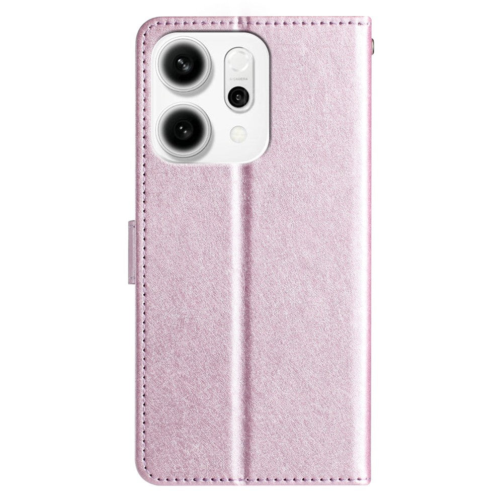 For Oppo Reno14 Pro 5G (Global) Wallet Case Leather Folio Phone Cover Magnetic Clasp
