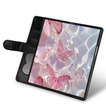 For Samsung Galaxy Z Fold7 5G PU + PC Stand Case Glitter Phone Leather Cover Zipper Pocket with Strap
