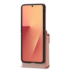 Til Samsung Galaxy Z Flip7 5G Etui Lynlås Pung PU Læder TPU PC Telefoncover med Skulderrem