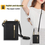 For Samsung Galaxy Z Flip7 5G Case Zipper Wallet PU + TPU + PC Phone Cover with Shoulder Strap