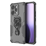 For Oppo Reno14 Pro 5G (Global) Case Rotatable Ring Kickstand PC + TPU Shockproof Phone Cover